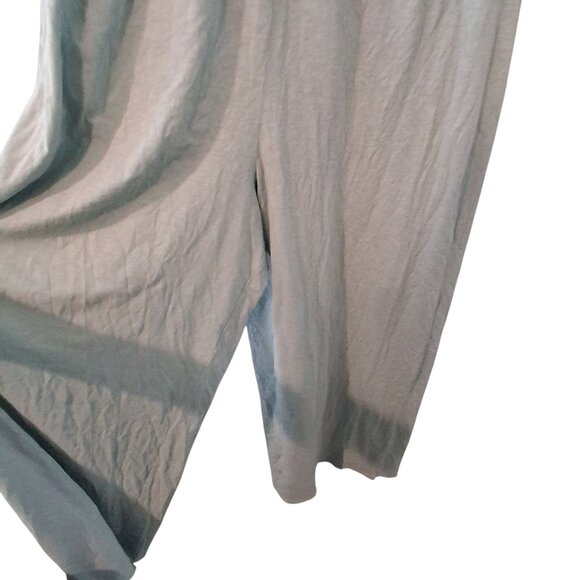 American Eagle nwt jumpsuit womens Medium cotton knit wide leg beachy blue - Picture 4 of 5